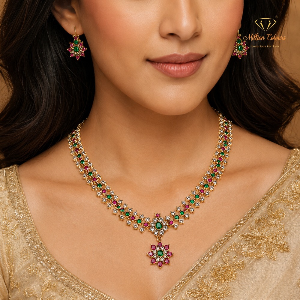 Cz Ad Necklace For Womens And Girls By Million Colours