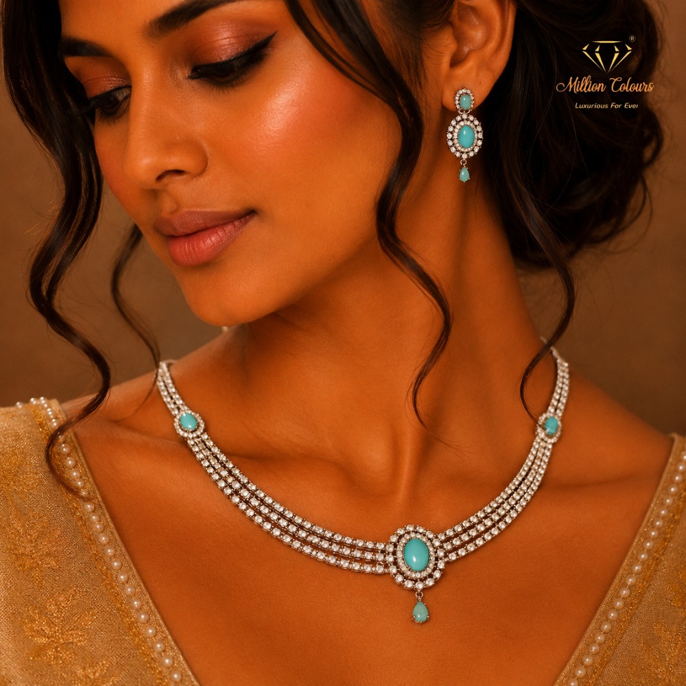 Cz Ad Necklace For Womens And Girls By Million Colours