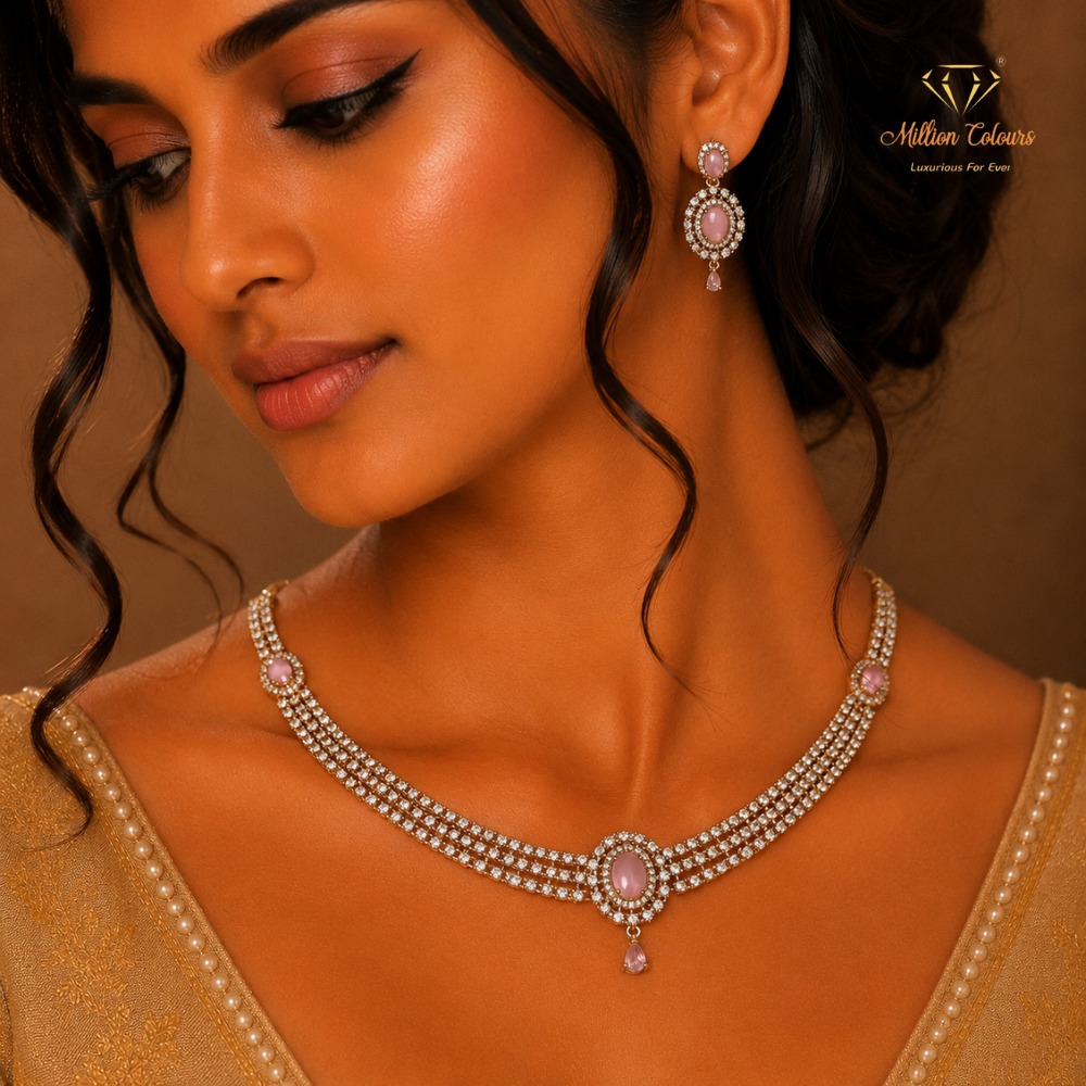 Cz Ad Necklace For Womens And Girls By Million Colours