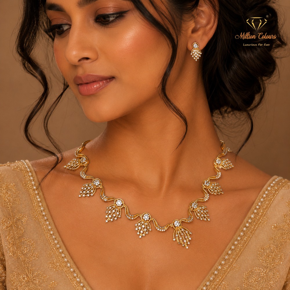 Cz Ad Necklace For Womens And Girls By Million Colours