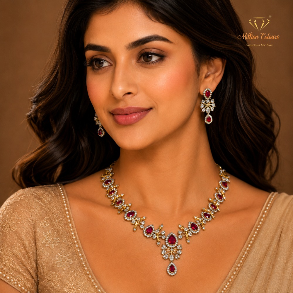 Cz Ad Necklace For Womens And Girls By Million Colours