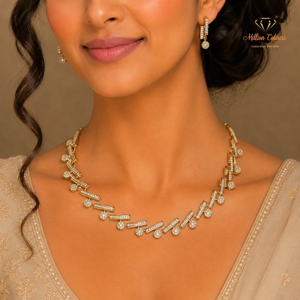 Cz Ad Necklace For Womens And Girls By Million Colours