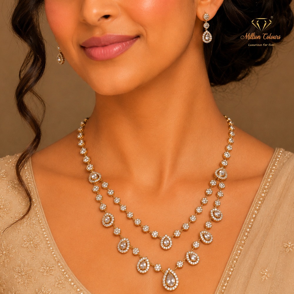 Cz Ad Necklace For Womens And Girls By Million Colours