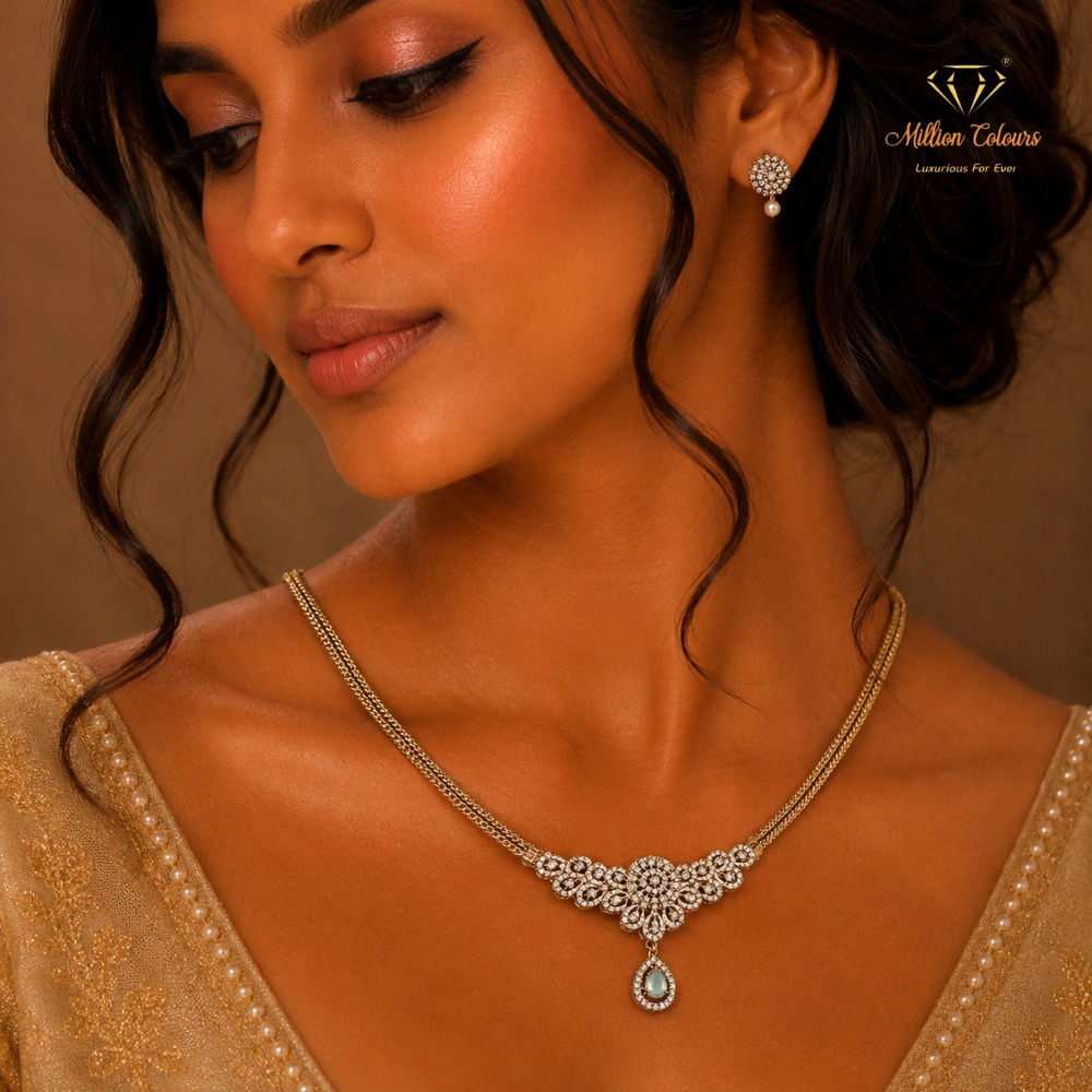 Cz Ad Necklace For Womens And Girls By Million Colours