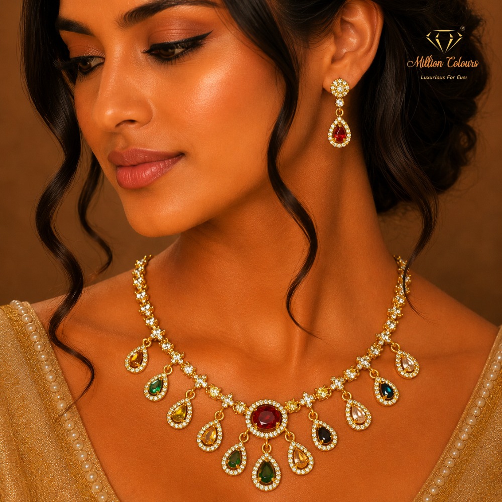 Cz Ad Necklace For Womens And Girls By Million Colours