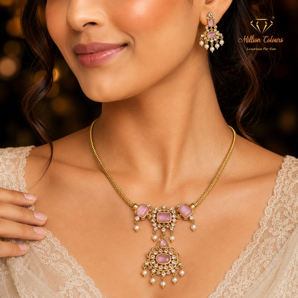Cz Ad Necklace For Womens And Girls By Million Colours