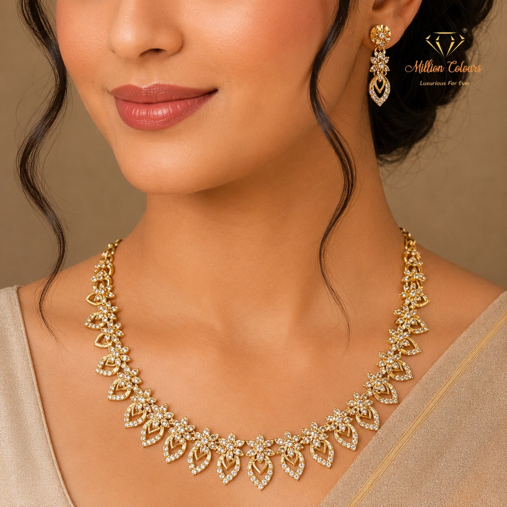 Cz Ad Necklace For Womens And Girls By Million Colours