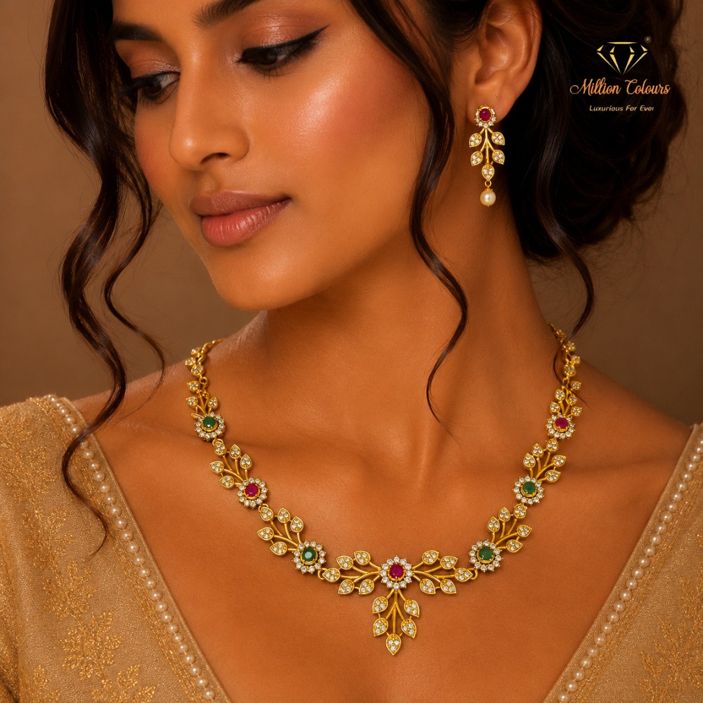 Cz Ad Necklace For Womens And Girls By Million Colours
