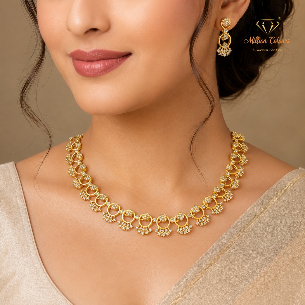 Cz Ad Necklace For Womens And Girls By Million Colours