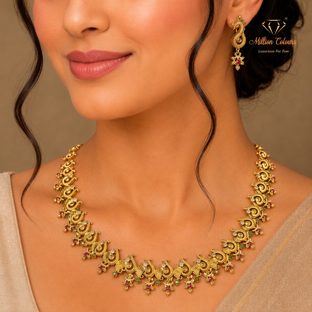 Cz Ad Necklace For Womens And Girls By Million Colours