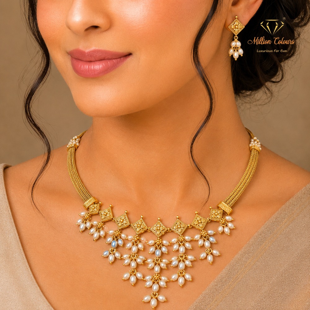 Cz Ad Necklace For Womens And Girls By Million Colours