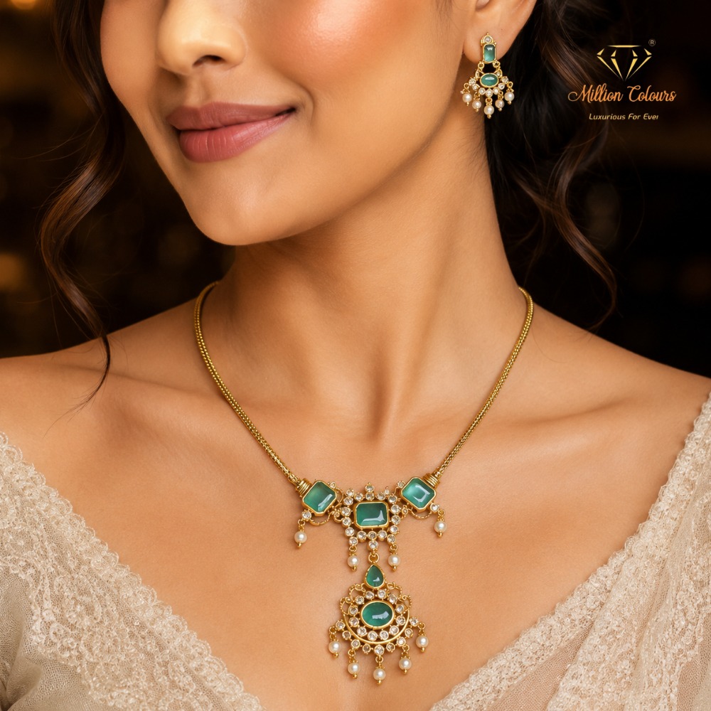 Cz Ad Necklace For Womens And Girls By Million Colours