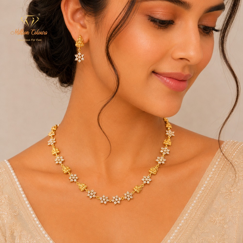 Cz Ad Necklace For Womens And Girls By Million Colours