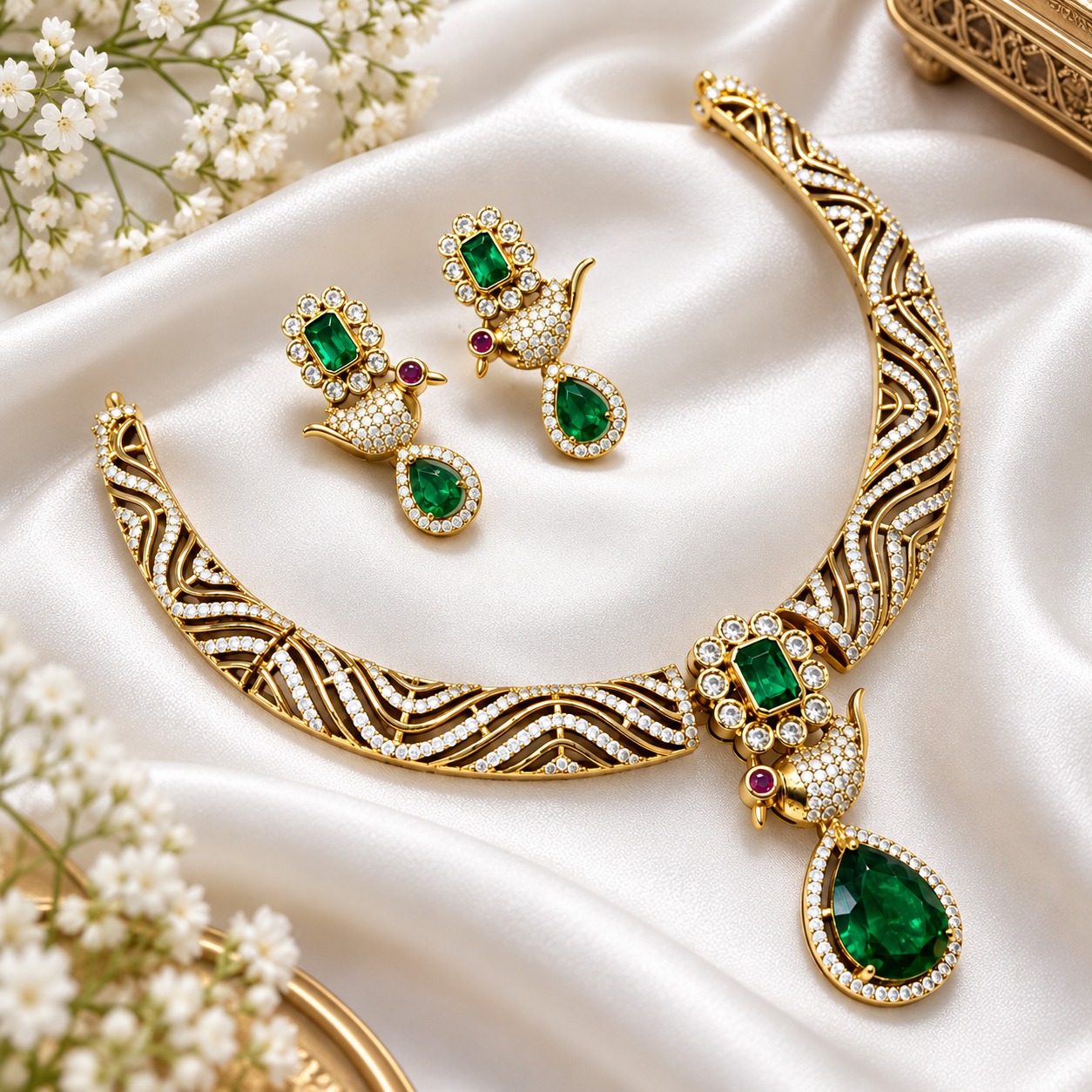 Cz Ad Necklace For Womens And Girls By Million Colours