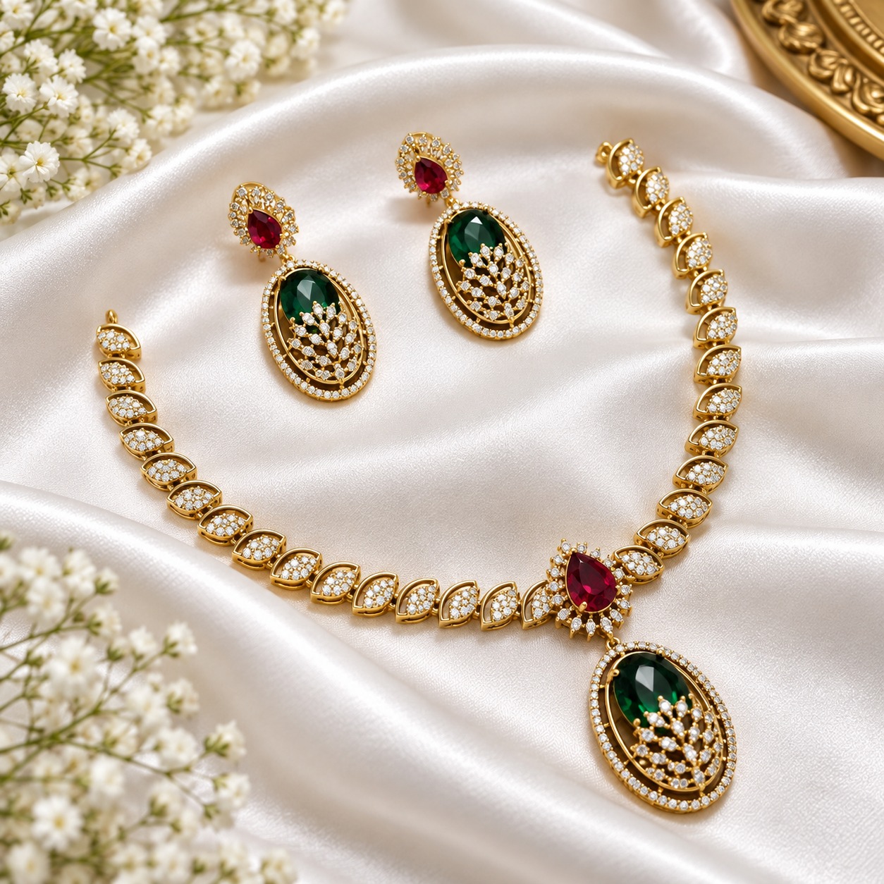 Cz Ad Necklace For Womens And Girls By Million Colours