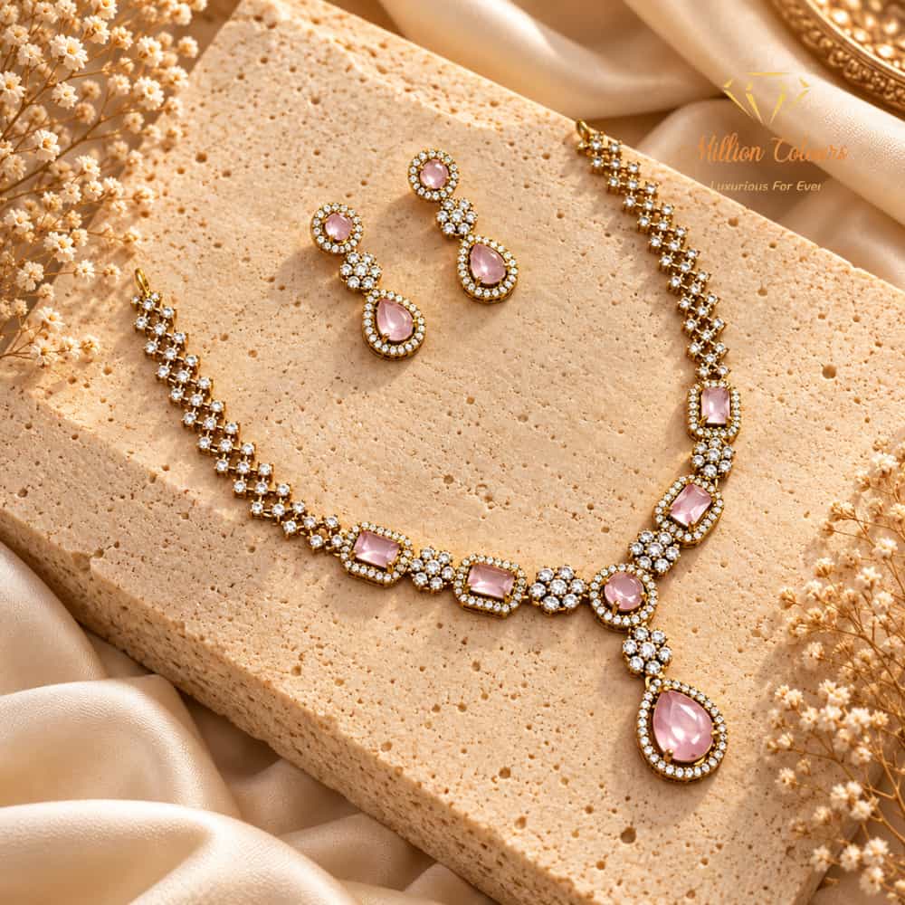Cz Ad Necklace For Womens And Girls By Million Colours