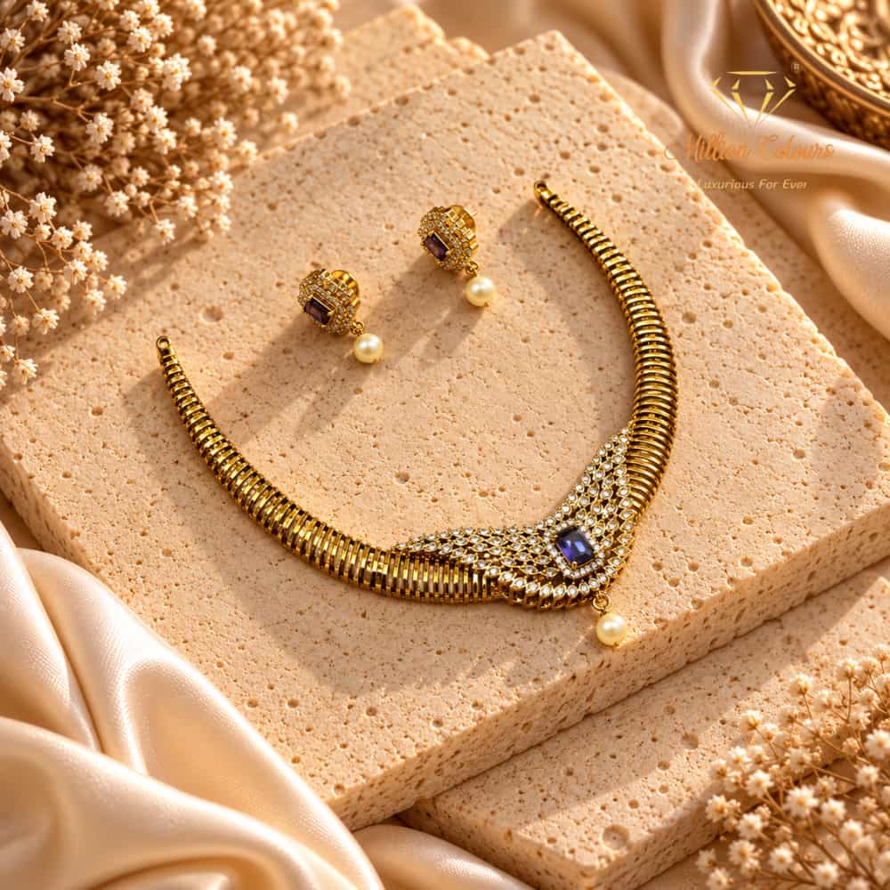 Cz Ad Necklace For Womens And Girls By Million Colours