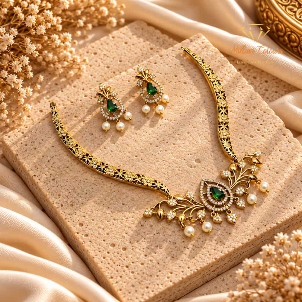 Cz Ad Necklace For Womens And Girls By Million Colours