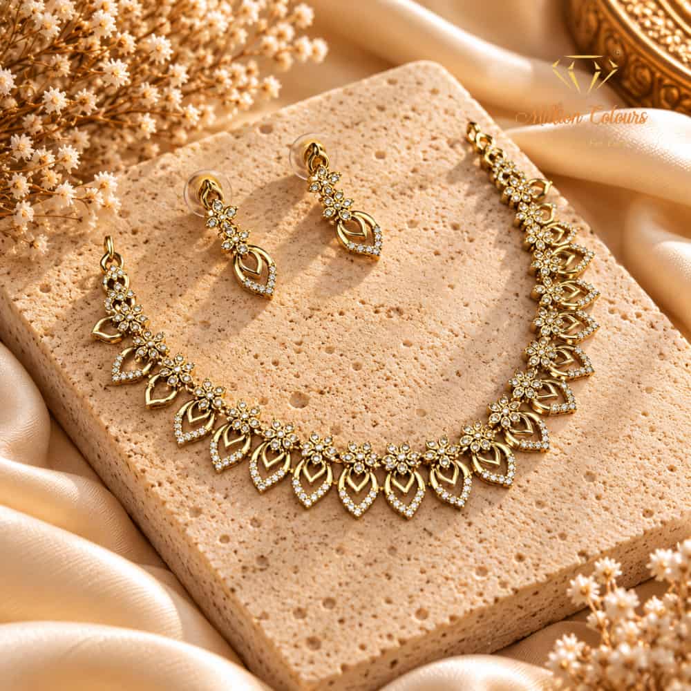 Cz Ad Necklace For Womens And Girls By Million Colours