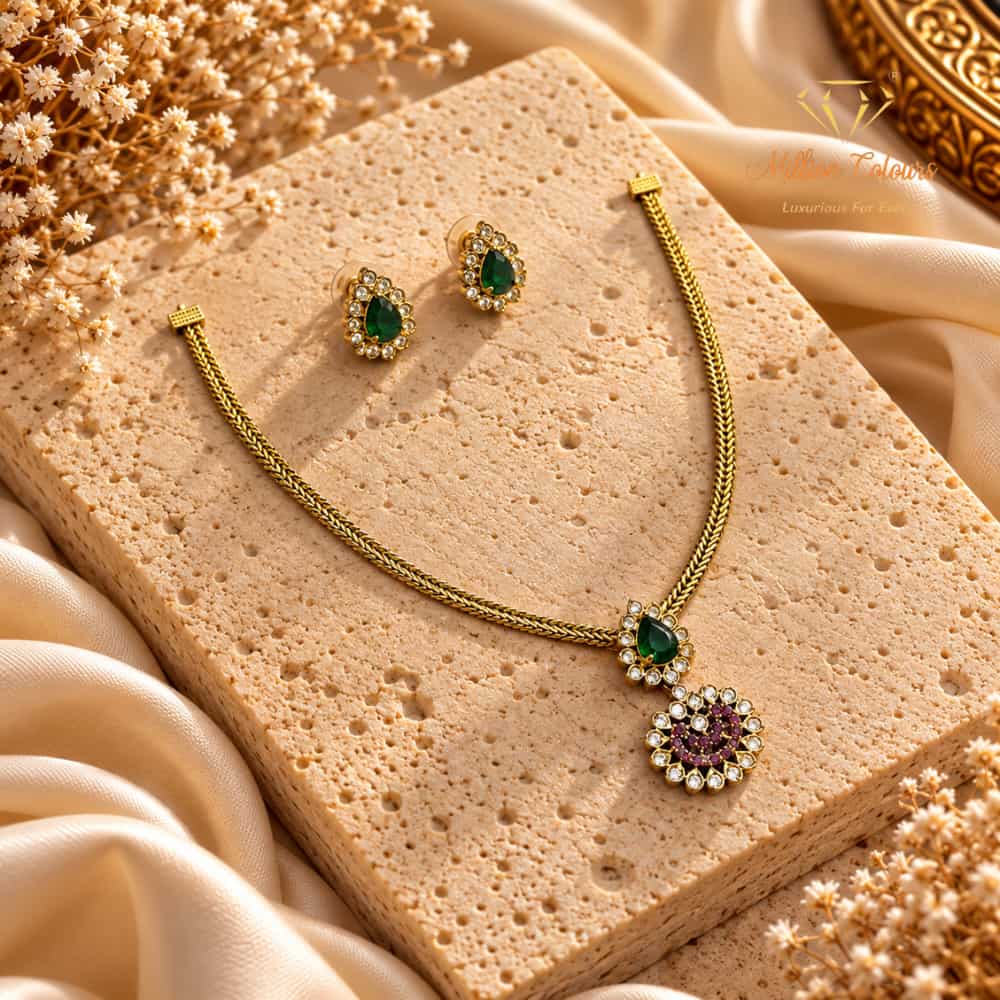 Cz Ad Necklace For Womens And Girls By Million Colours