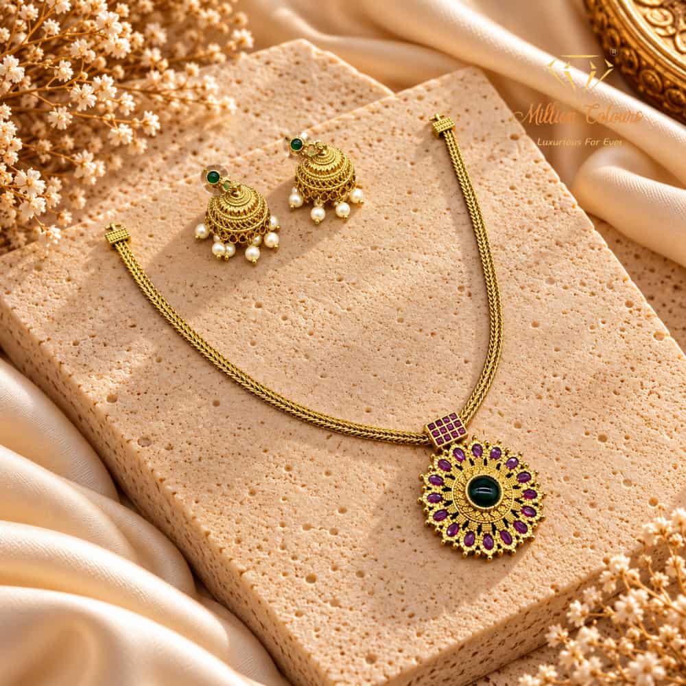 Cz Ad Necklace For Womens And Girls By Million Colours
