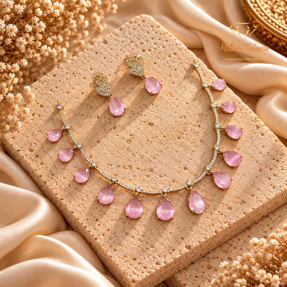 Cz Ad Necklace For Womens And Girls By Million Colours