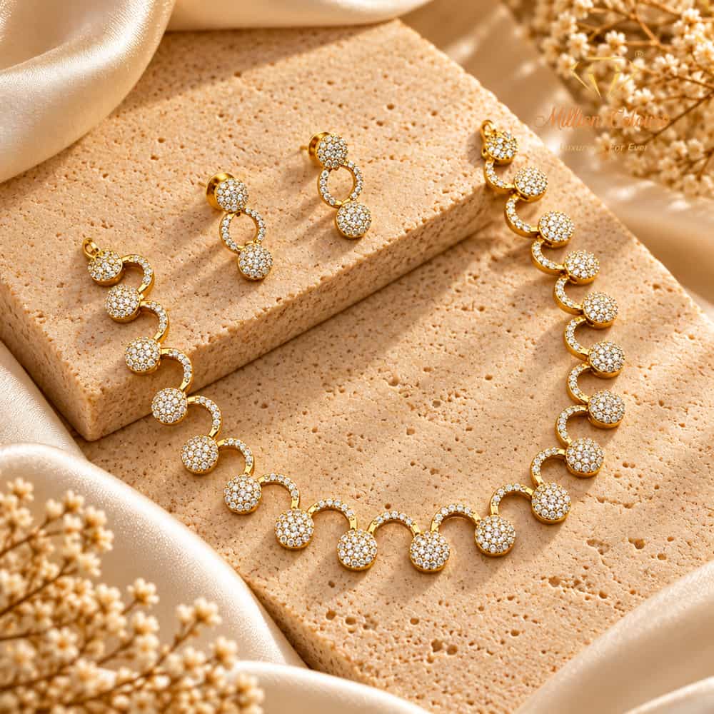 Cz Ad Necklace For Womens And Girls By Million Colours