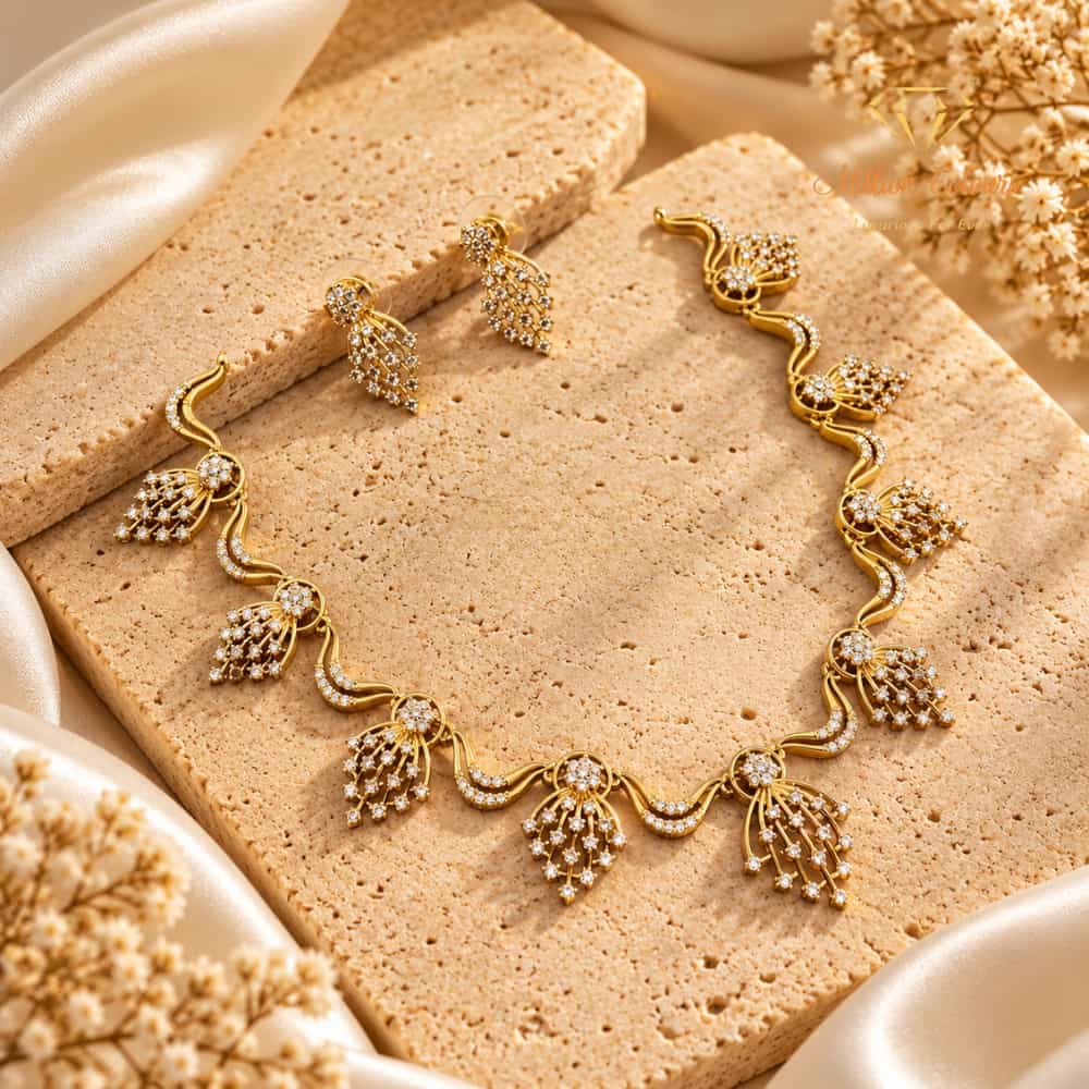 Cz Ad Necklace For Womens And Girls By Million Colours