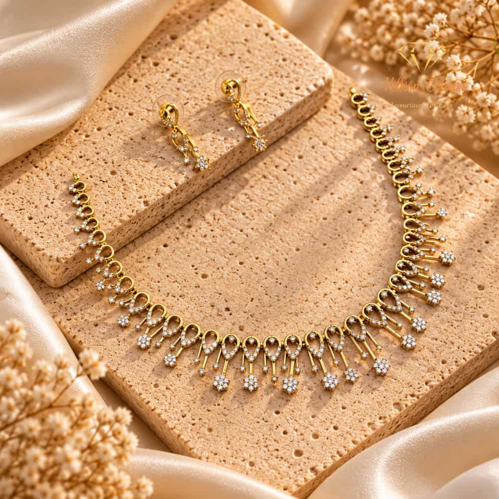 Cz Ad Necklace For Womens And Girls By Million Colours