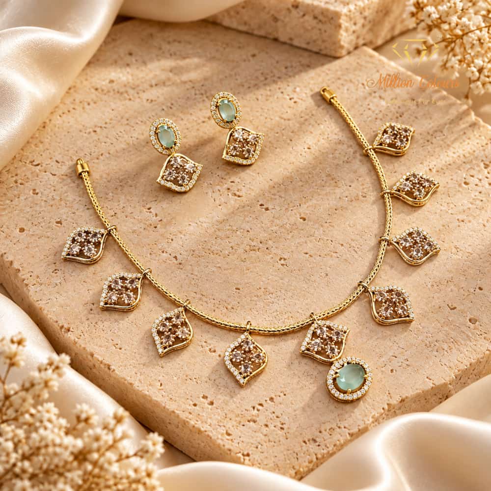 Cz Ad Necklace For Womens And Girls By Million Colours