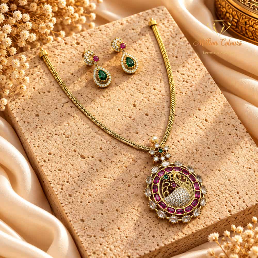 Cz Ad Necklace For Womens And Girls By Million Colours