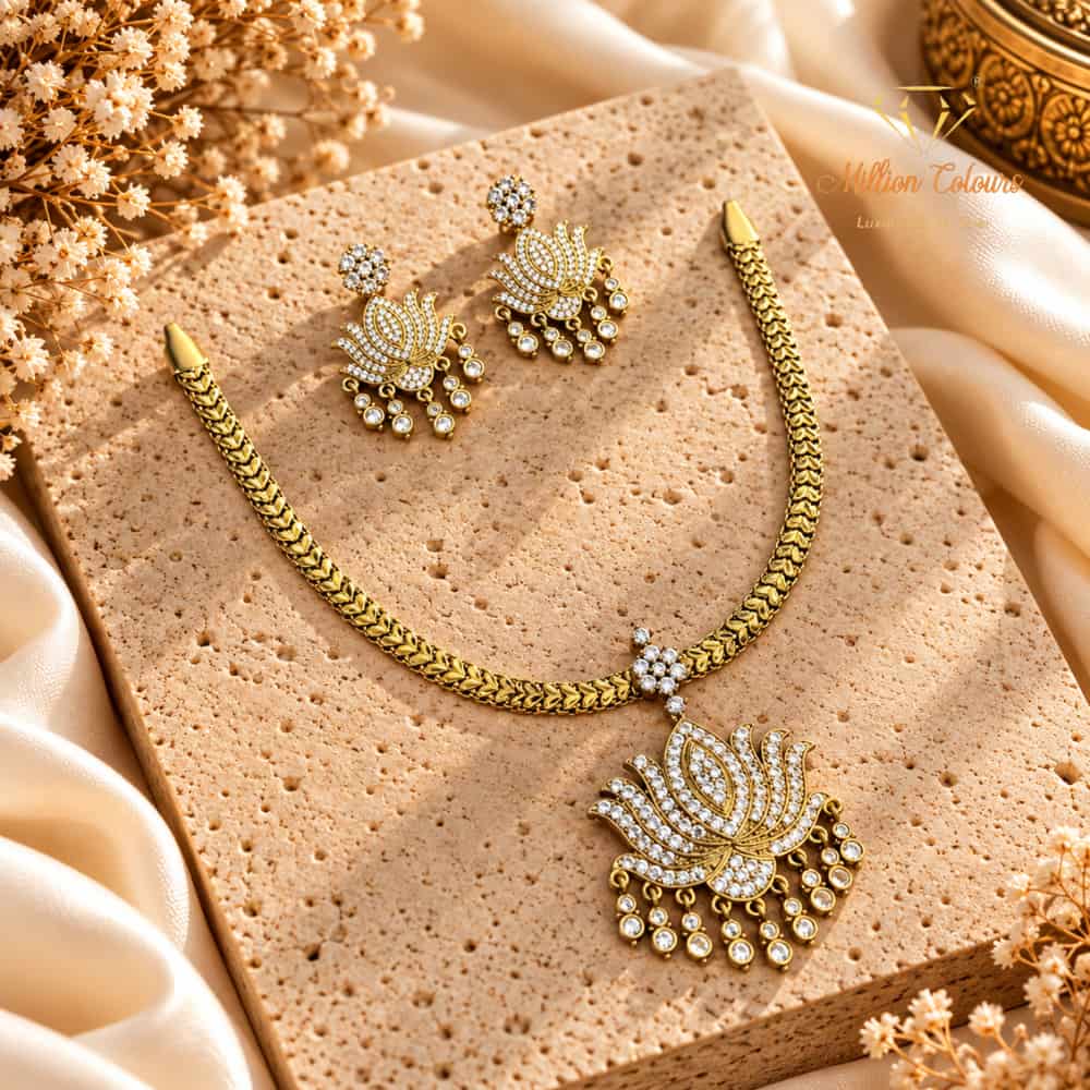Cz Ad Necklace For Womens And Girls By Million Colours