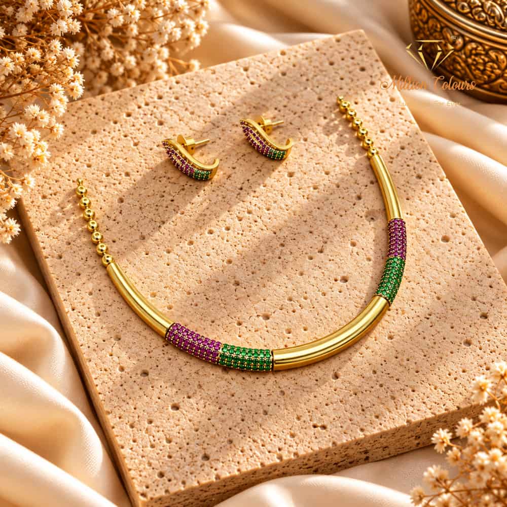 Cz Ad Necklace For Womens And Girls By Million Colours