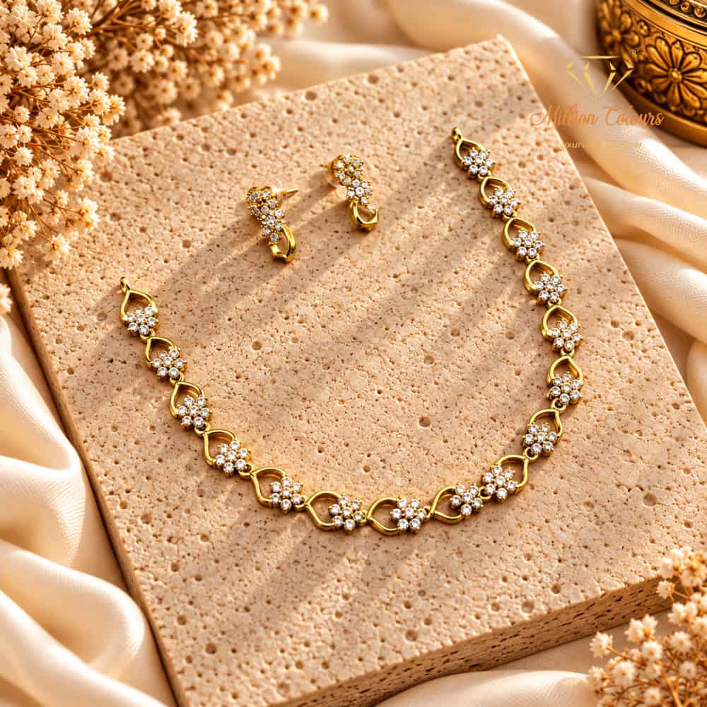Cz Ad Necklace For Womens And Girls By Million Colours