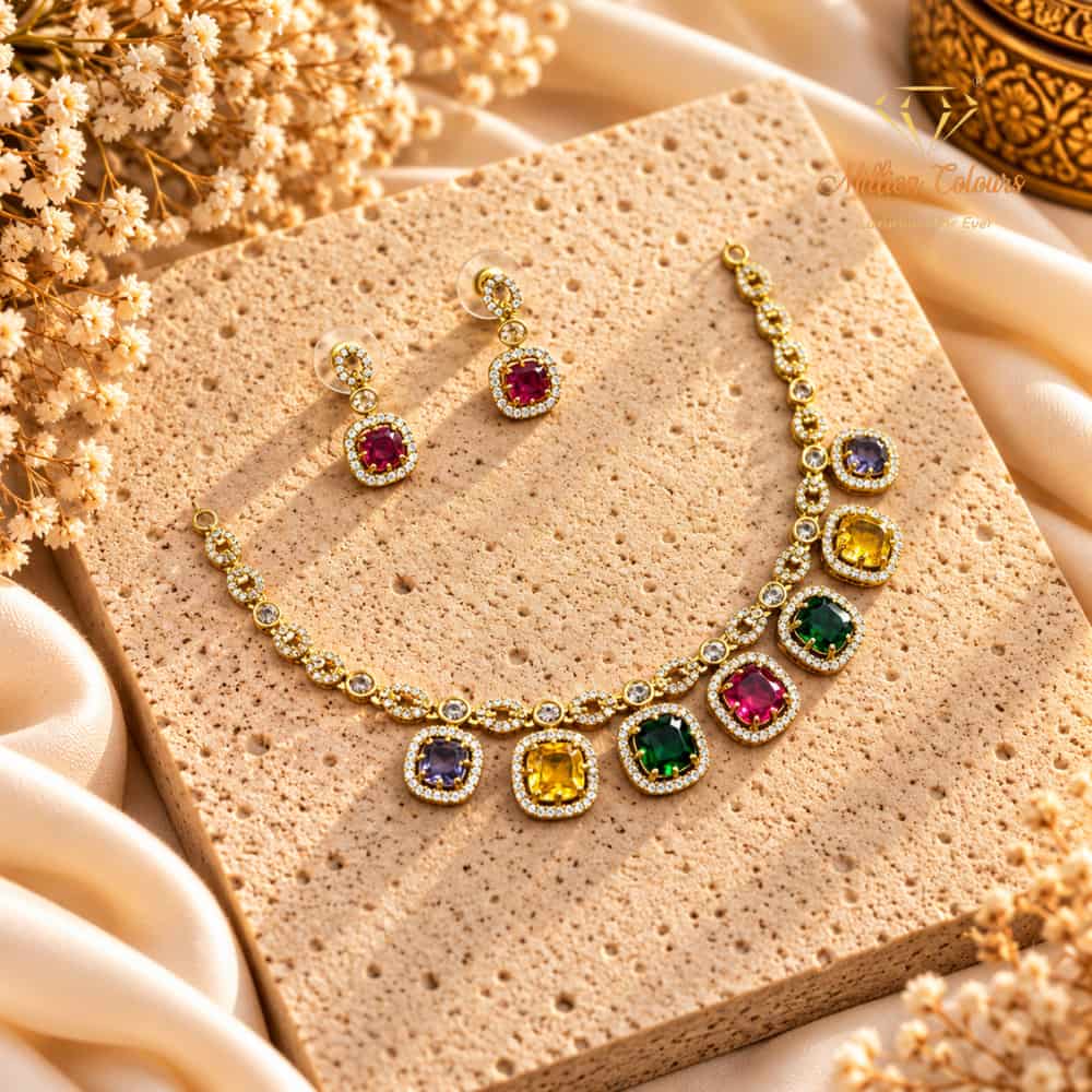 Cz Ad Necklace For Womens And Girls By Million Colours
