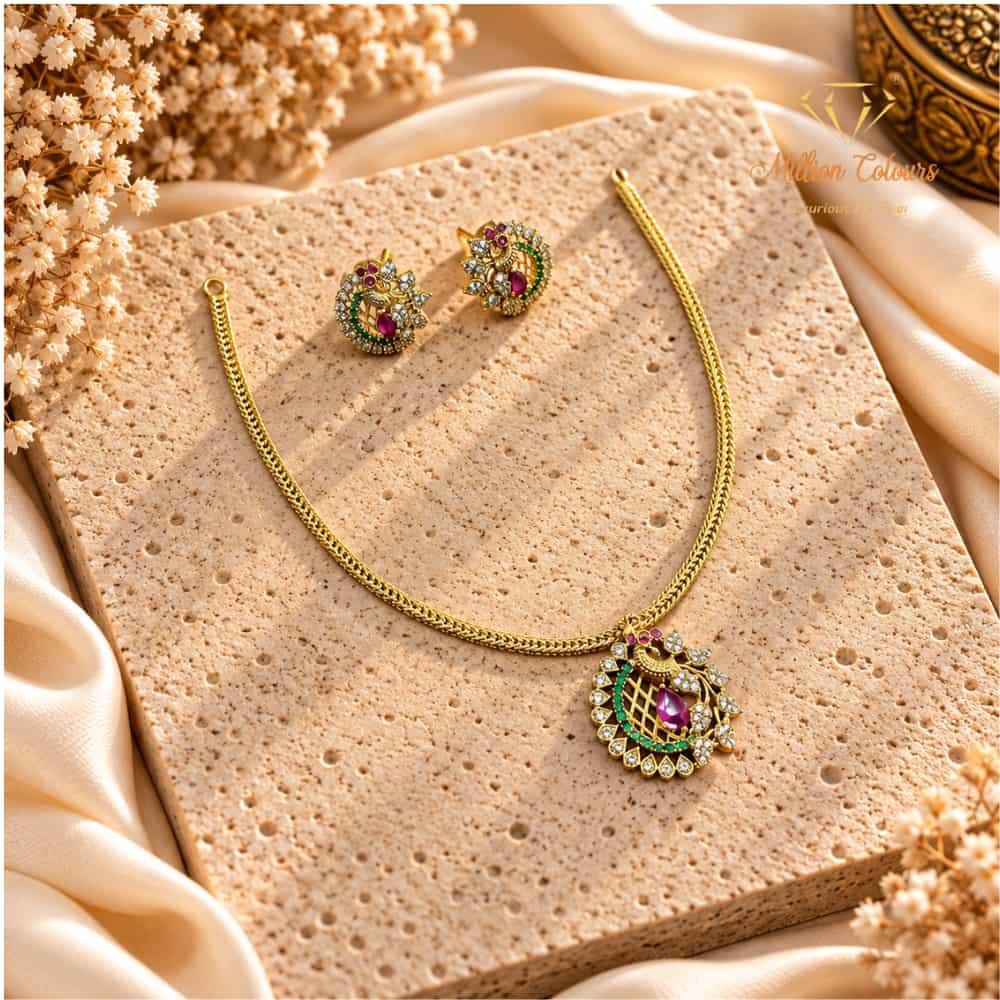 Cz Ad Necklace For Womens And Girls By Million Colours