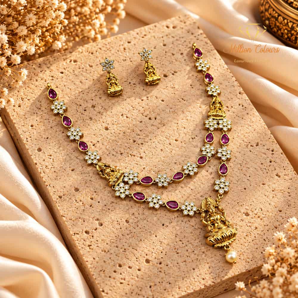 Cz Ad Necklace For Womens And Girls By Million Colours
