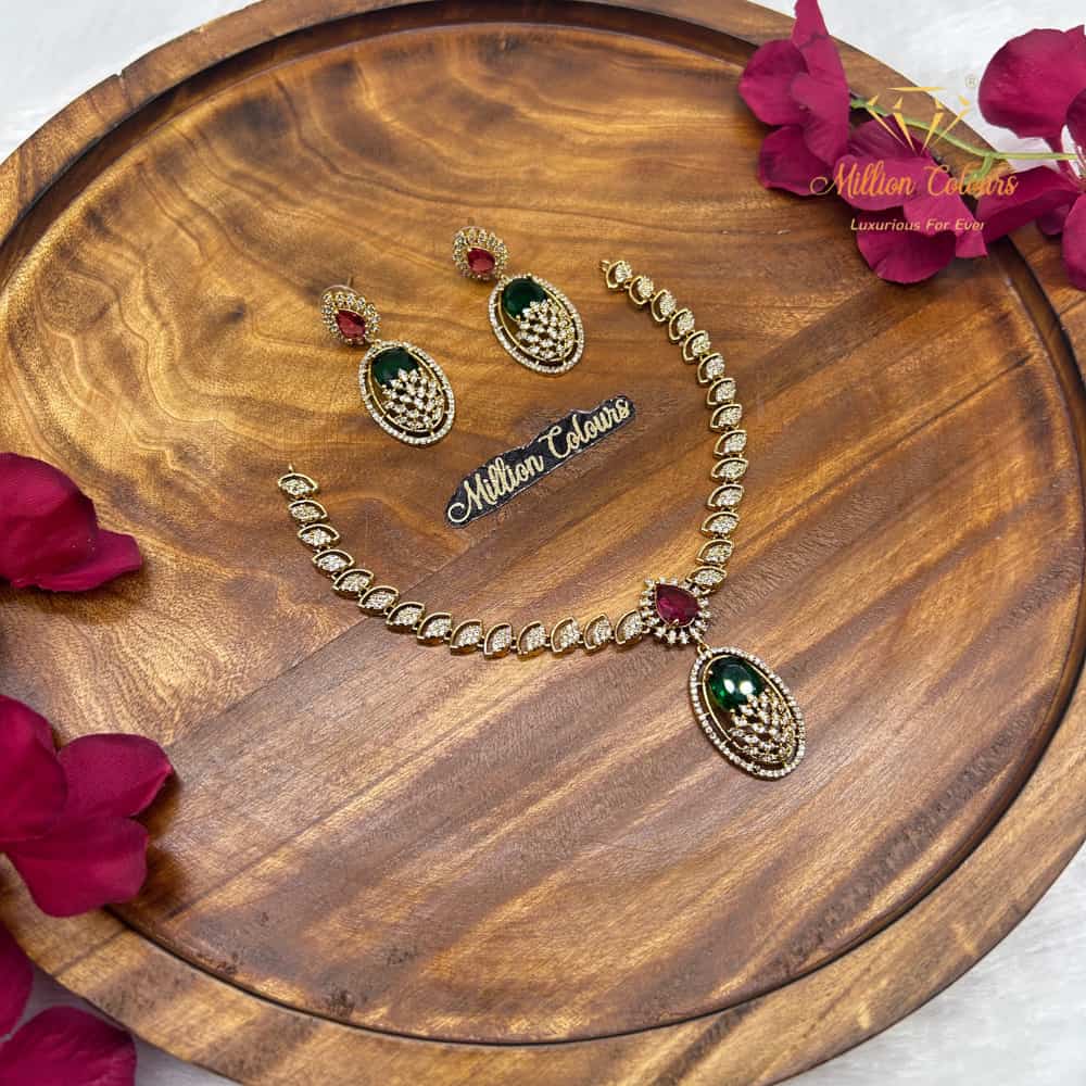 Cz Ad Necklace For Womens And Girls By Million Colours