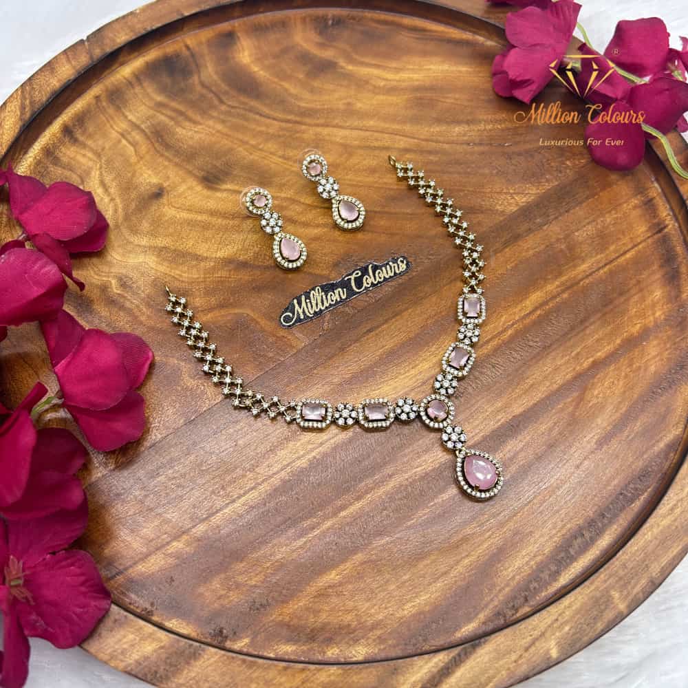 Cz Ad Necklace For Womens And Girls By Million Colours