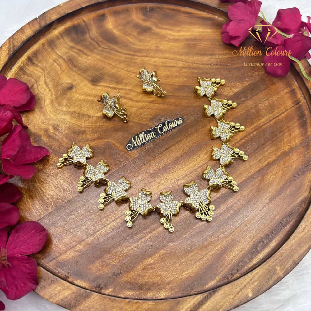 Cz Ad Necklace For Womens And Girls By Million Colours