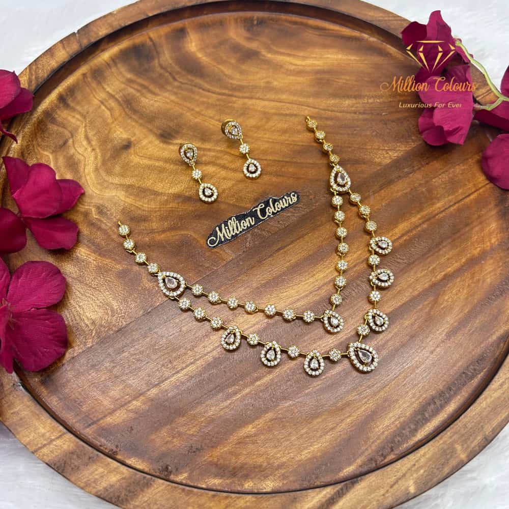 Cz Ad Necklace For Womens And Girls By Million Colours