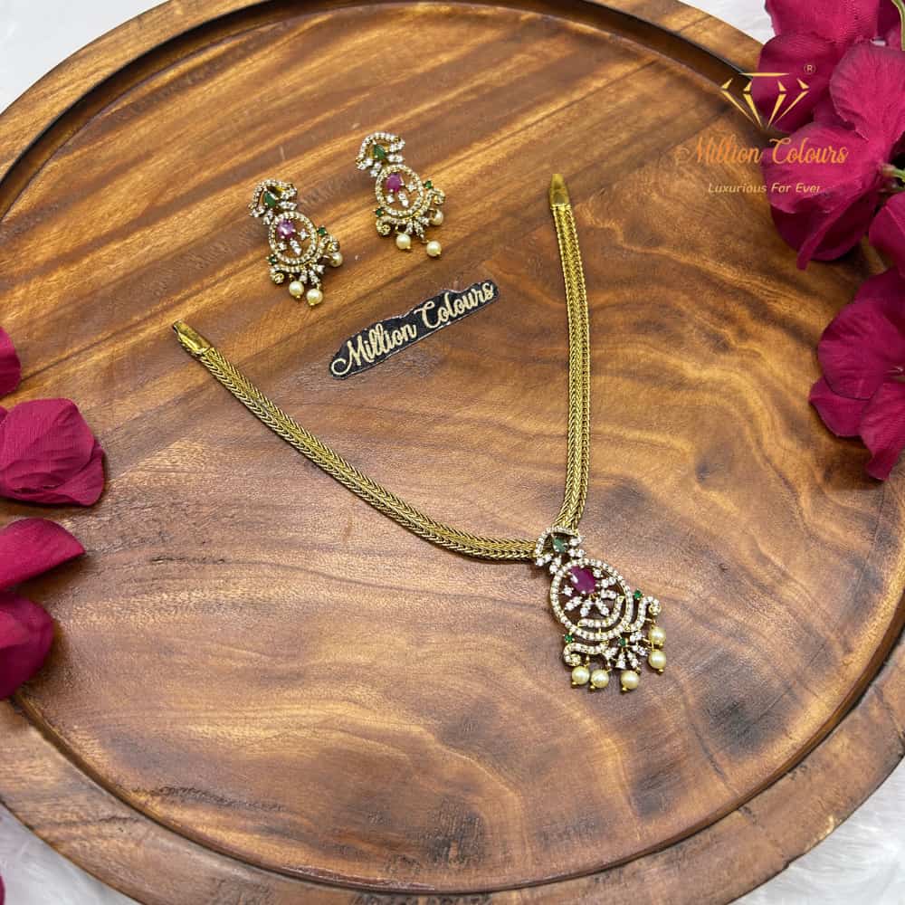 Cz Ad Necklace For Womens And Girls By Million Colours