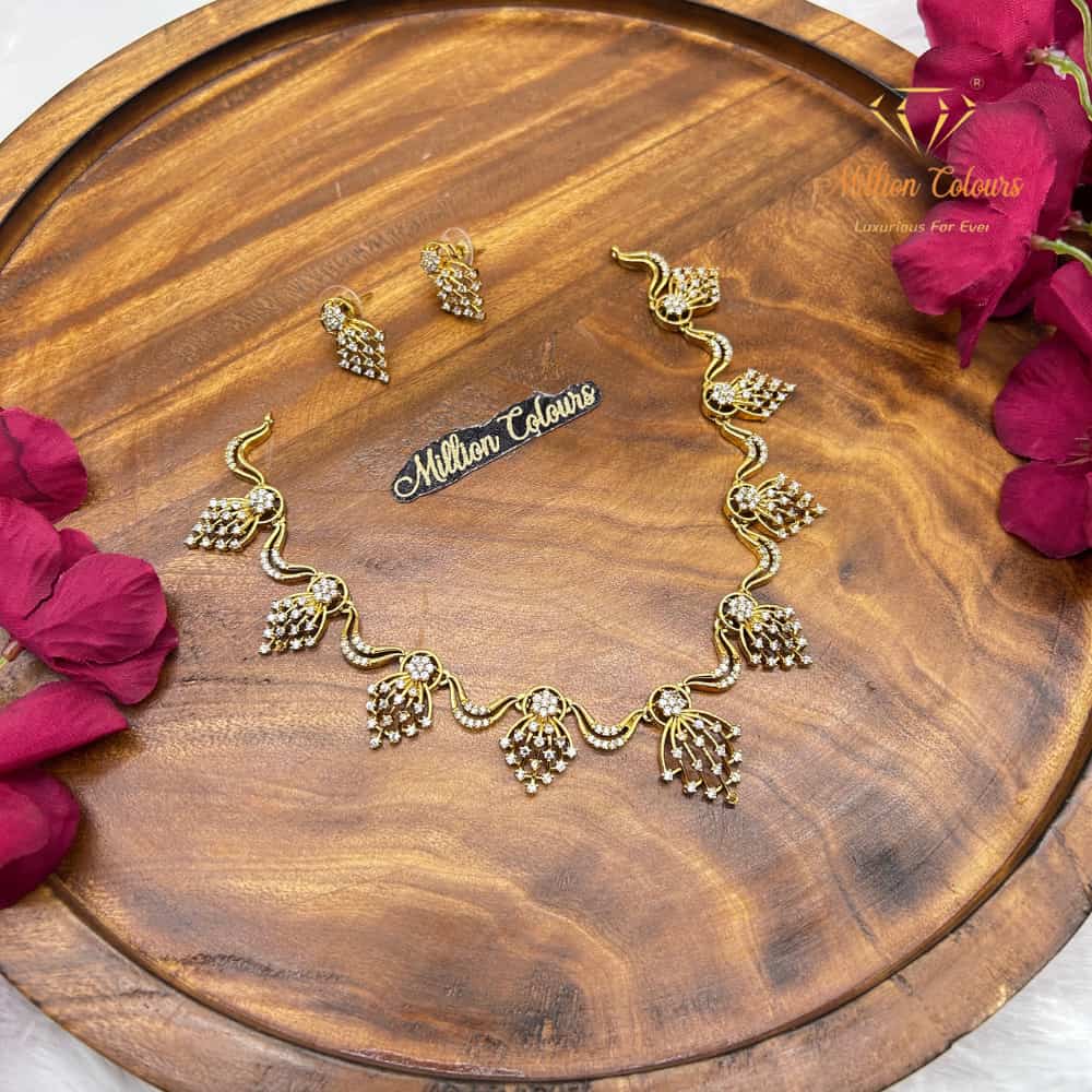 Cz Ad Necklace For Womens And Girls By Million Colours