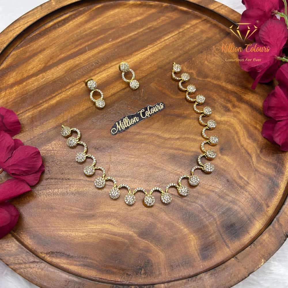 Cz Ad Necklace For Womens And Girls By Million Colours