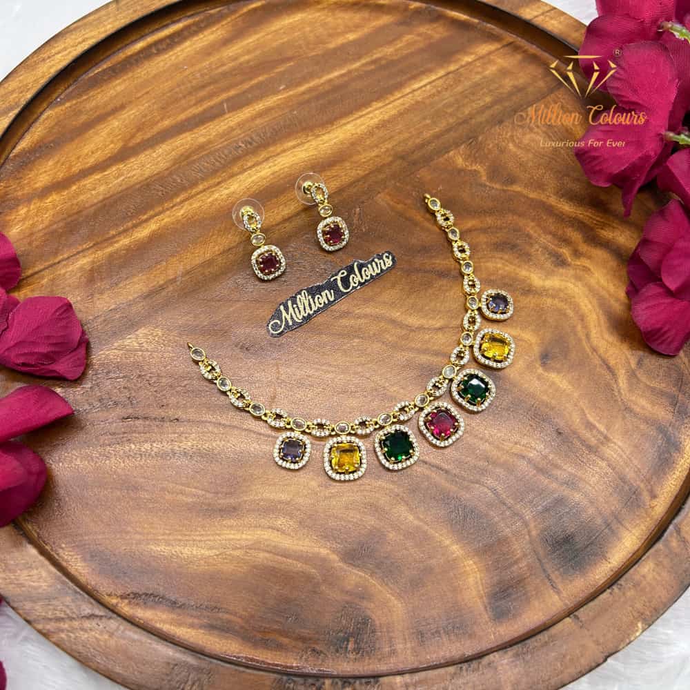 Cz Ad Necklace For Womens And Girls By Million Colours