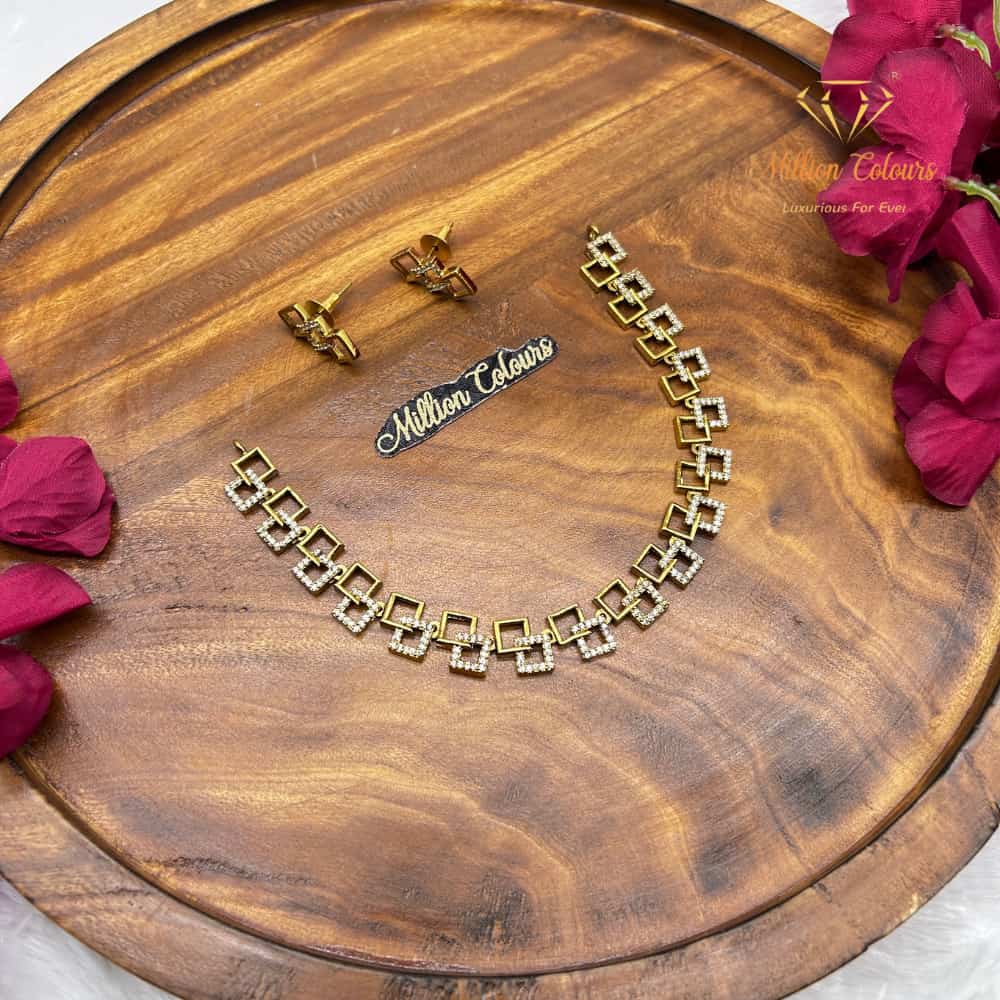 Cz Ad Necklace For Womens And Girls By Million Colours