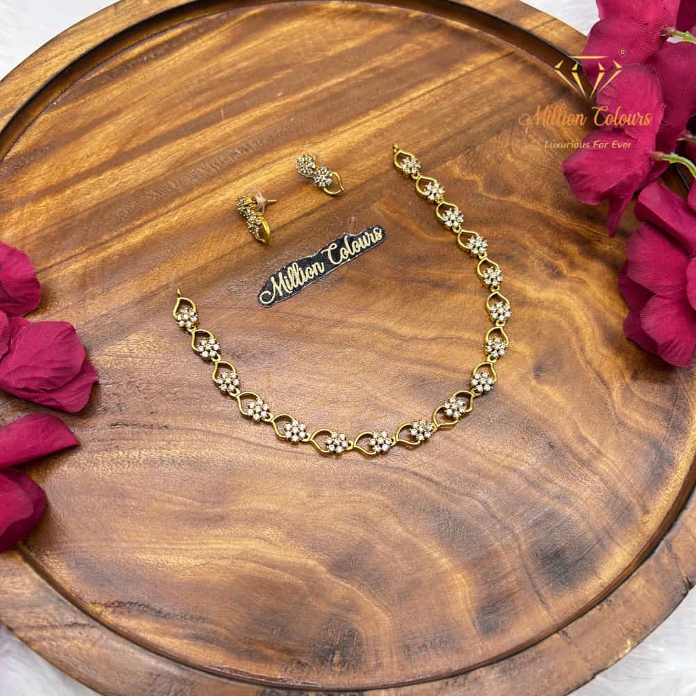 Cz Ad Necklace For Womens And Girls By Million Colours