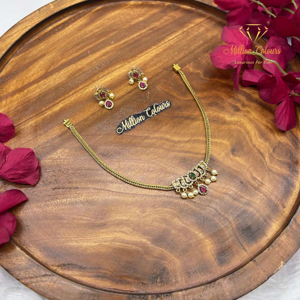 Cz Ad Necklace For Womens And Girls By Million Colours