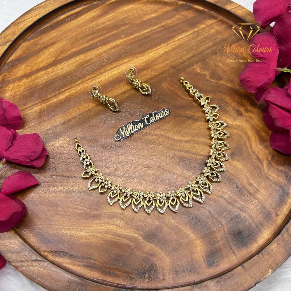 Cz Ad Necklace For Womens And Girls By Million Colours