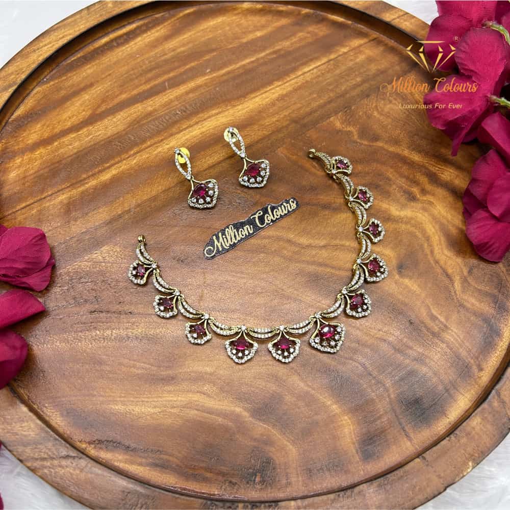 Cz Ad Necklace For Womens And Girls By Million Colours